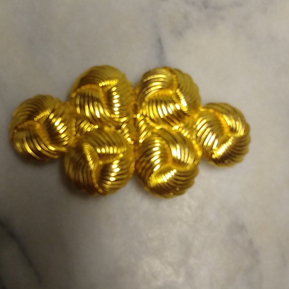 Gay Boyer great looking gold tone belt buckle